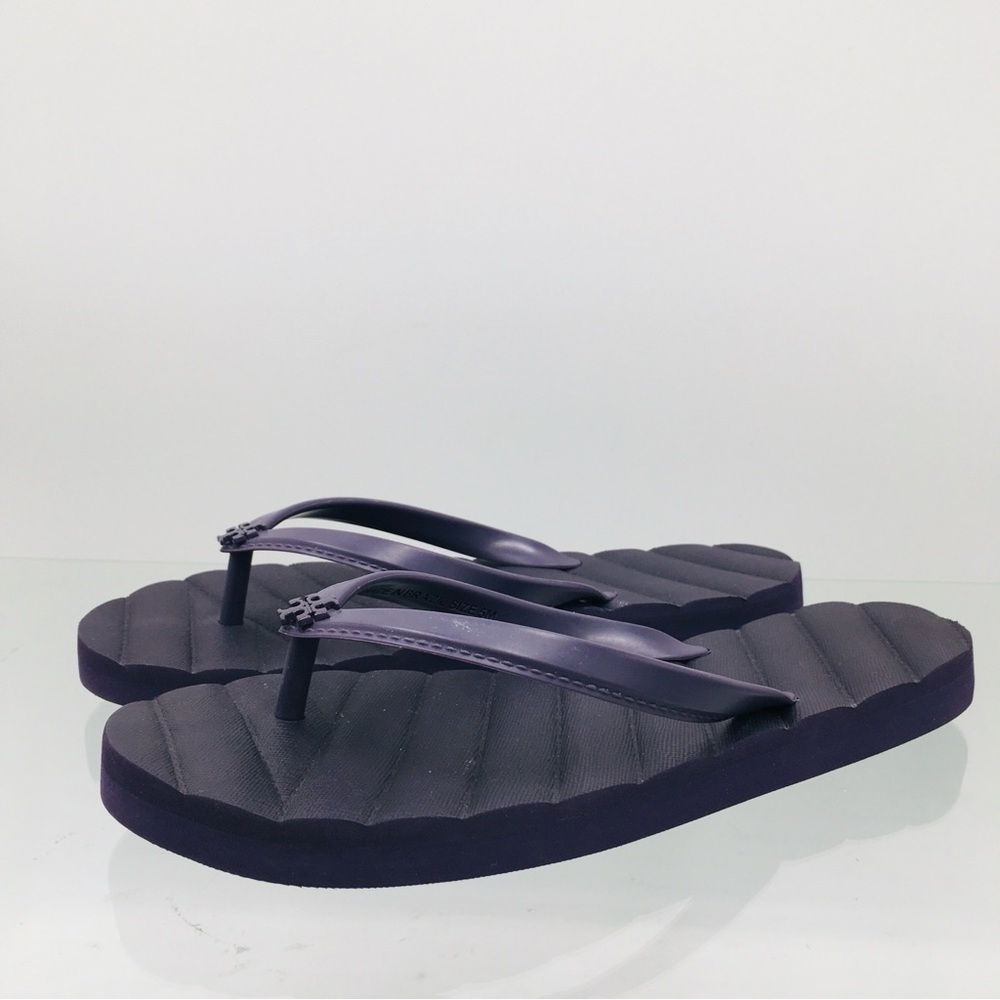 Tory Burch Kira Deep Purple Flip Flops Women’s Size 5 M